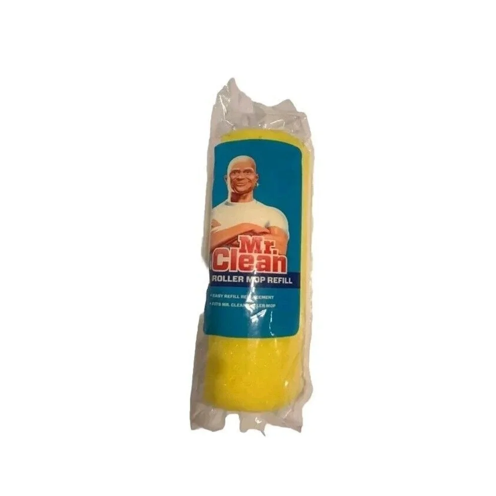 Mr Clean Roller Mop Refill Replacement 2016 Yellow Absorbent Sponge NEW